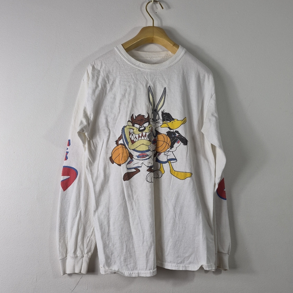 Space Jam Men's T-Shirt Looney Tune Toons Squad Graphic Tee Crew Size M